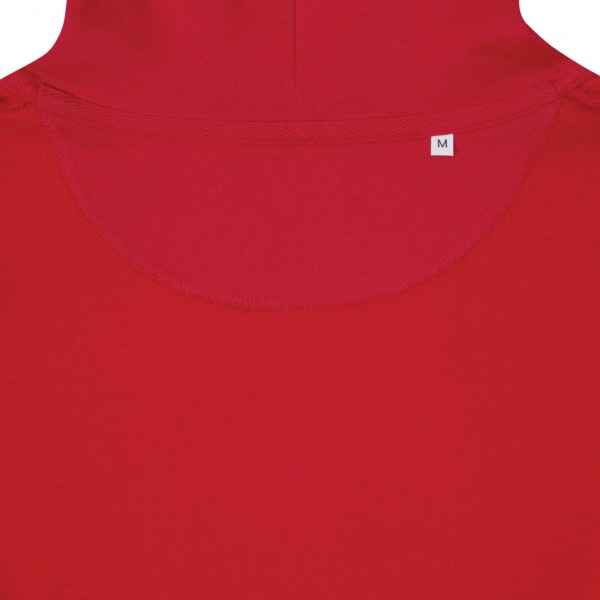 IQONIQ Rila Lightweight Hoodie aus recycelter Baumwolle, rot XXS