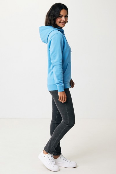 IQONIQ Jasper Hoodie aus recycelter Baumwolle, tranquil blue XXXL