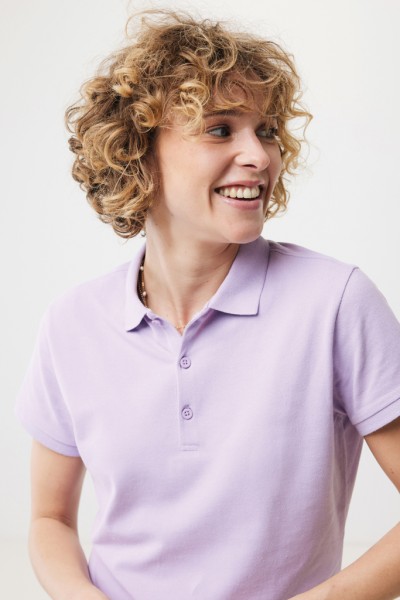 IQONIQ Yosemite Damen Piqué-Poloshirt aus rec. Baumwolle, lavender XL