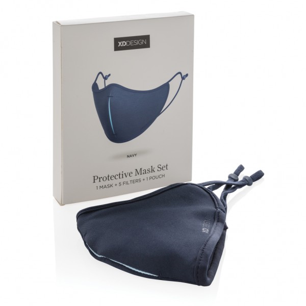 XD DESIGN Masken-Set, navy blau