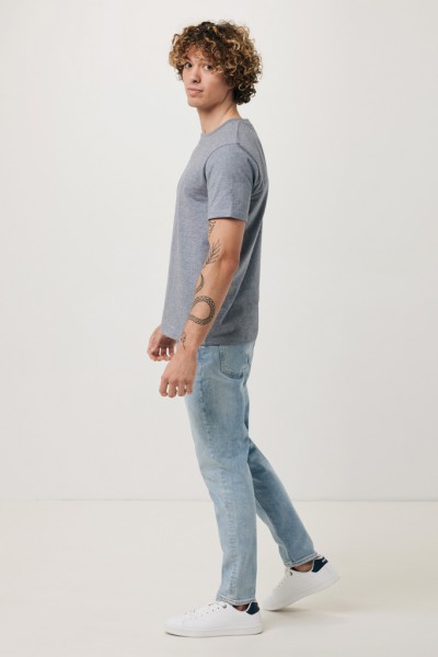 IQONIQ Brett T-Shirt aus recycelter Baumwolle, light heather navy XS