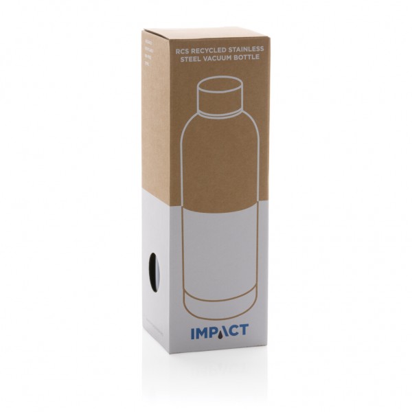 Impact Vakuumflasche aus RCS recyceltem Stainless-Steel, hellblau