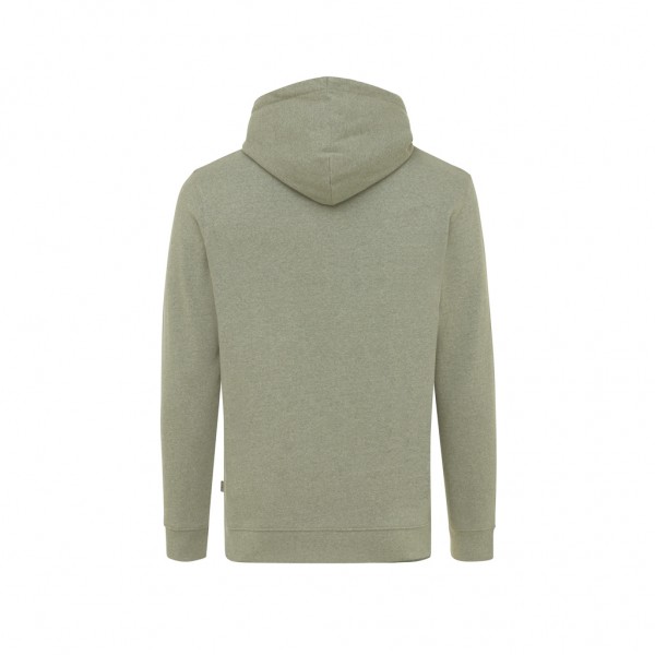 IQONIQ Torres ungefärbter Hoodie aus recycelter Baumwolle, heather green S
