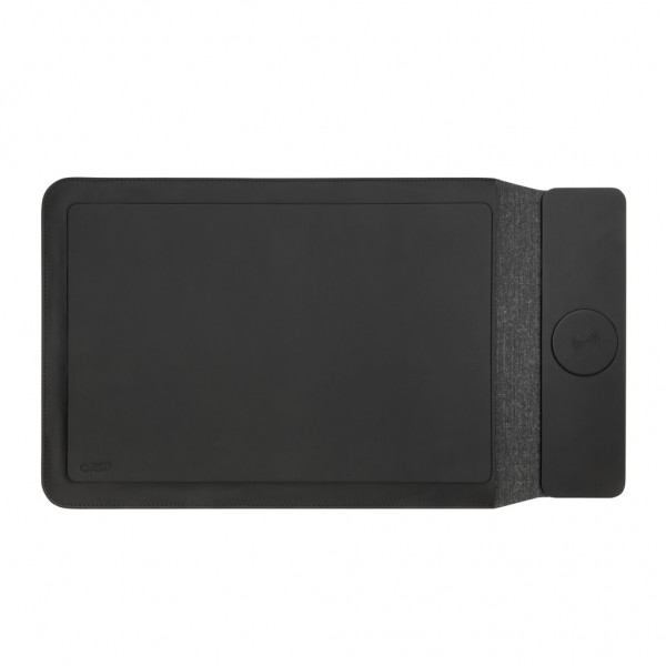 Swiss Peak magnet. 15,6` Laptop-Sleeve mit 15W Ladefunktion, schwarz