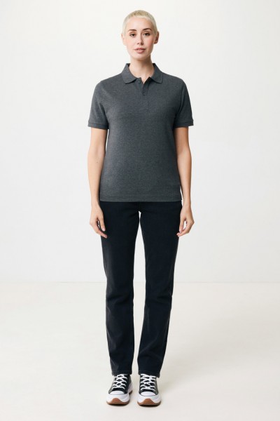 IQONIQ Yosemite Piqué-Poloshirt aus recycelter Baumwolle, heather anthracite 4XL