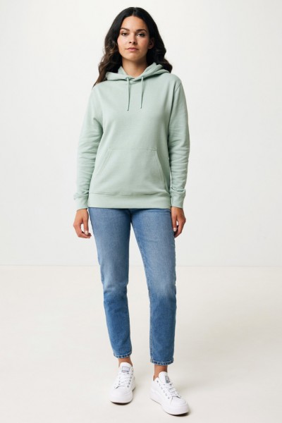 IQONIQ Rila Lightweight Hoodie aus recycelter Baumwolle, Iceberg green XXXL