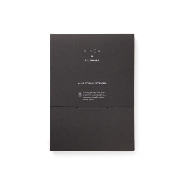 VINGA Baltimore RCS 4-in-1 nachfüllbares Notizbuch, grün