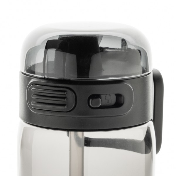 Sip`nLock RCS rPET auslaufsichere Sport-Trinkflasche 800ml, schwarz