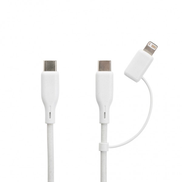 Boost 2-tlg. 20W Type-C Ladeset aus RCS recyceltem PET, schwarz