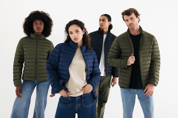 IQONIQ Maiko Damen Steppjacke aus recyceltem Polyester, navy blau XXL