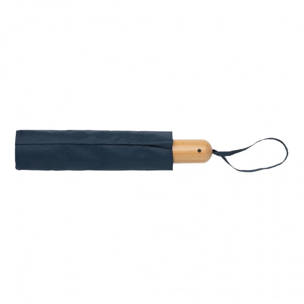 21` Impact AWARE™ RPET 190T Bambus-Schirm autom. open/close, navy blau
