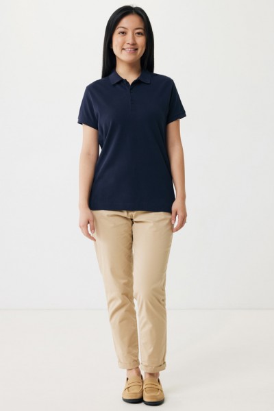 IQONIQ Yosemite Damen Piqué-Poloshirt aus rec. Baumwolle, navy blau XXL