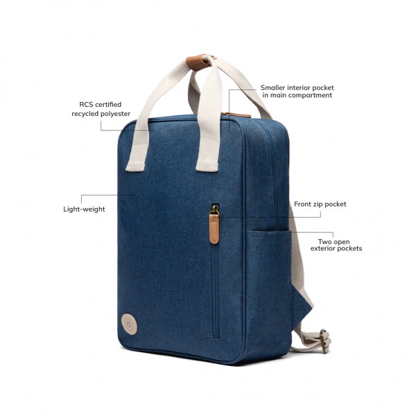 VINGA Sortino RCS Rucksack, blau