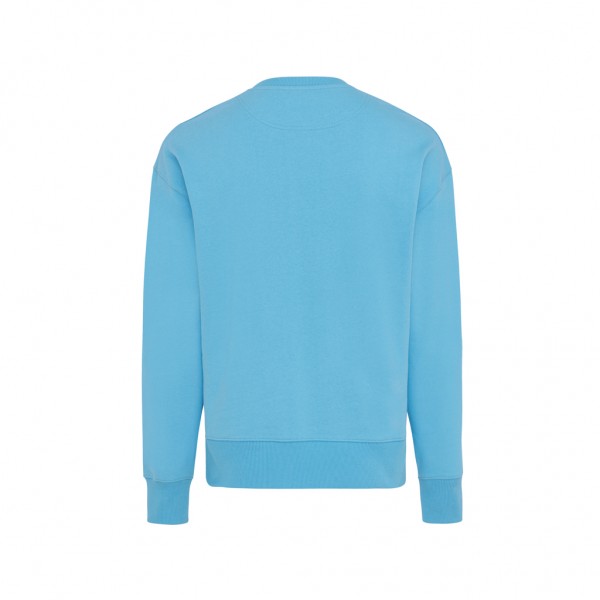IQONIQ Kruger Relax-Rundhals-Sweater aus recycelt. Baumwolle, tranquil blue XXS