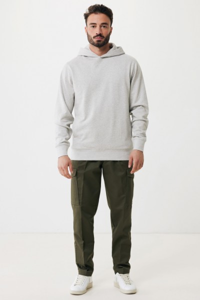 IQONIQ Yengo Hoodie mit Seitentaschen aus rec. Baumwolle, light heather grey XS
