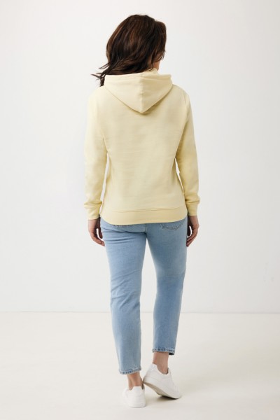 IQONIQ Rila Lightweight Hoodie aus recycelter Baumwolle, cream yellow XXS