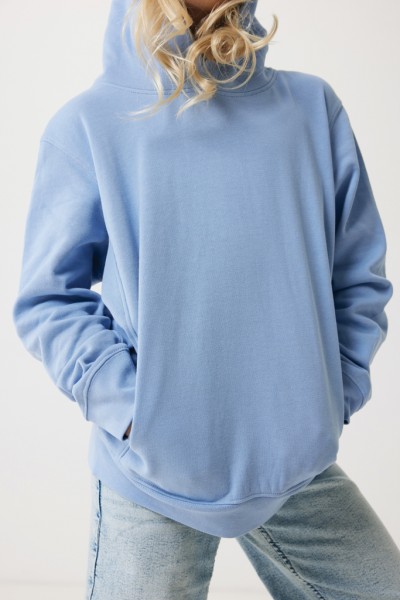 IQONIQ Yengo KidsHoodie mit Seitentaschen aus rec. Baumwolle, sky blue 78