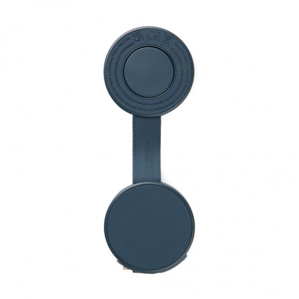 VINGA Baltimore 2-in-1 kabelloser 15W RCS Travel Charger, navy blau