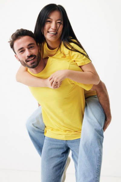 IQONIQ Sierra Lightweight T-Shirt aus recycelter Baumwolle, gelb XL