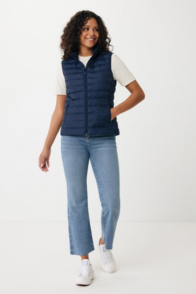 IQONIQ Meru Damen Bodywarmer aus recyceltem Polyester, navy blau XXS