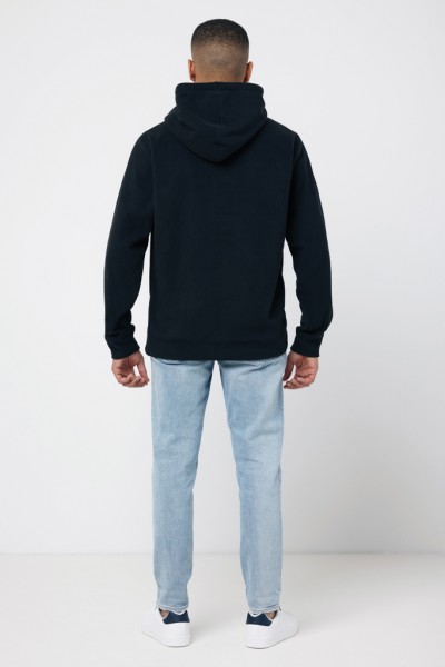 IQONIQ Trivor Mikrofleece-Kapuzen-Pulli aus recyc. Polyester, schwarz XL