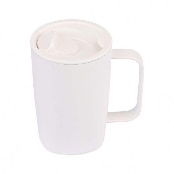 Aviana™ Rowan RCS recycelter Becher 450ml, weiß