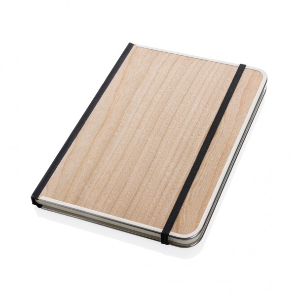 Treeline A5 Deluxe Notizbuch mit Holzeinband, braun