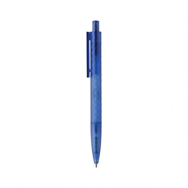 X3 Frosted-Pen aus GRS recyceltem PC, blau