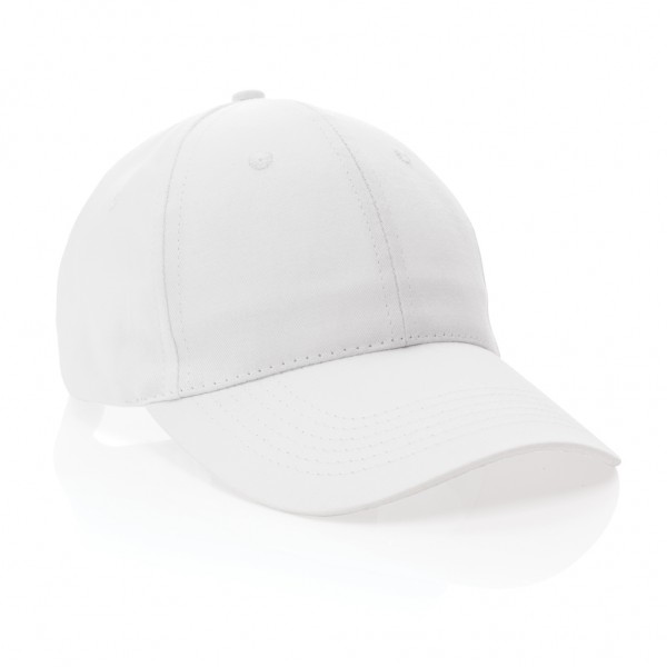 Impact 6 Panel Kappe aus 190gr rCotton mit AWARE™ Tracer, weiß