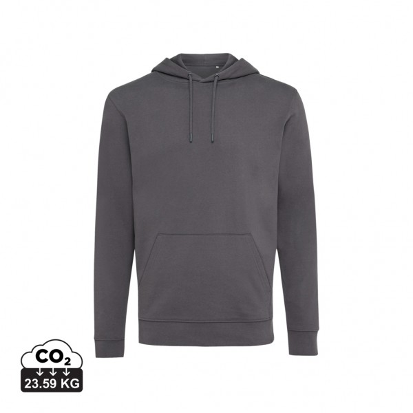 IQONIQ Jasper Hoodie aus recycelter Baumwolle, anthrazit L