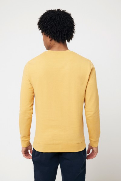 IQONIQ Zion Rundhals-Sweater aus recycelter Baumwolle, ochre yellow M