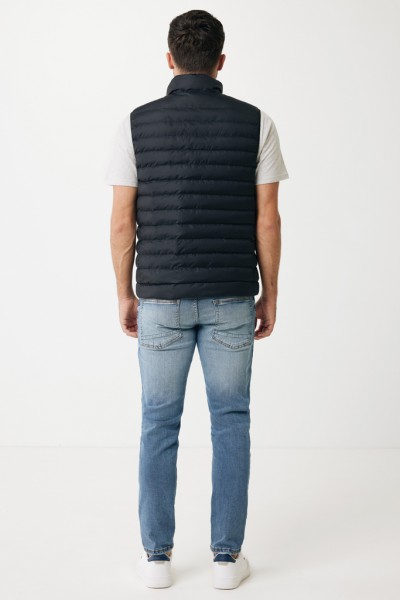 IQONIQ Meru Herren Bodywarmer aus recyceltem Polyester, schwarz XXXL