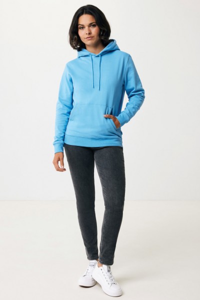IQONIQ Jasper Hoodie aus recycelter Baumwolle, tranquil blue XXS