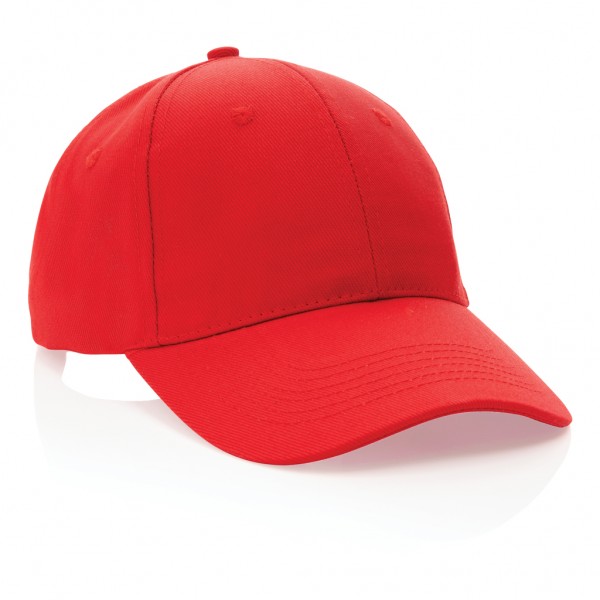 Impact 6 Panel Kappe aus 280gr rCotton mit AWARE™ Tracer, rot