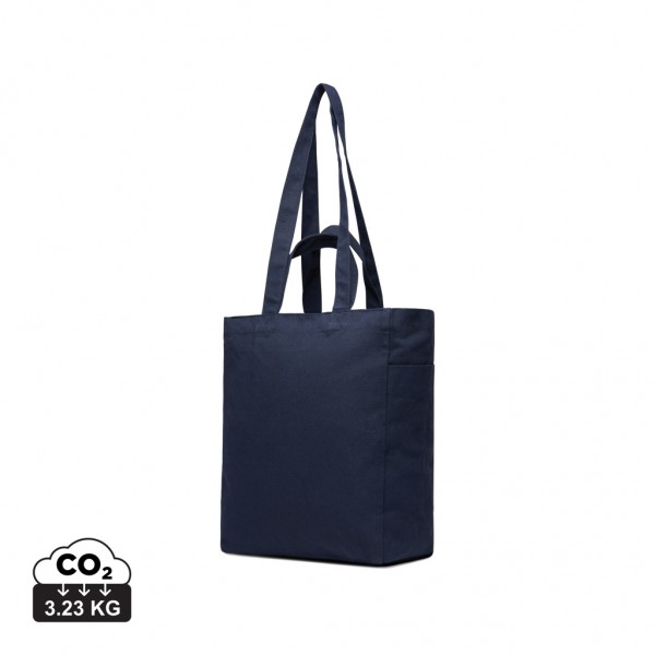 VINGA Hilo AWARE™ Tasche mit Reißverschluss aus rec. Canvas, navy blau