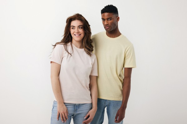 IQONIQ Sierra Lightweight T-Shirt aus recycelter Baumwolle, cream yellow XXXL