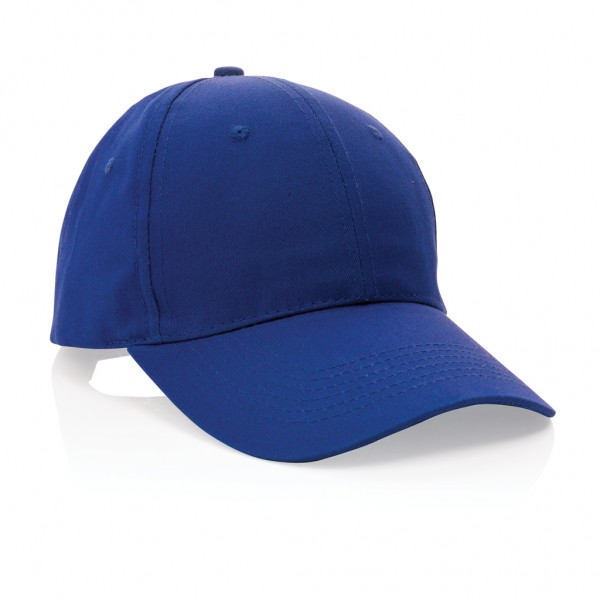 Impact 6 Panel Kappe aus 190gr rCotton mit AWARE™ Tracer, blau