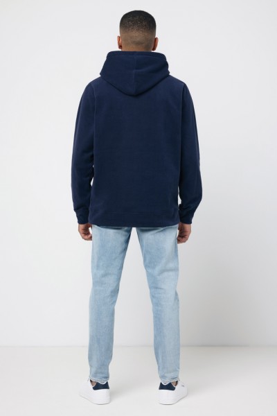 IQONIQ Trivor Mikrofleece-Kapuzen-Pulli aus recyc. Polyester, navy blau XXL