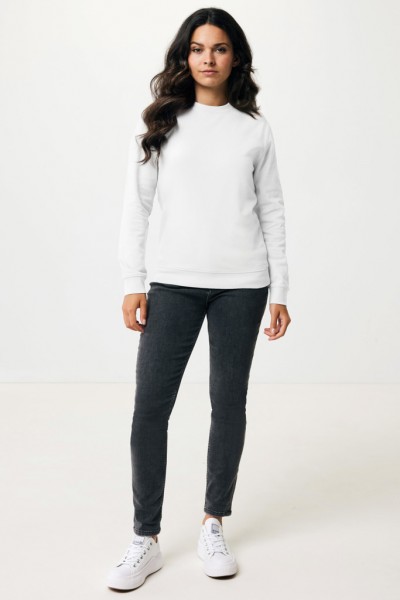 IQONIQ Zion Rundhals-Sweater aus recycelter Baumwolle, recycled white L