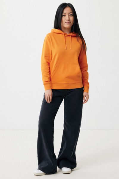 IQONIQ Rila Lightweight Hoodie aus recycelter Baumwolle, orange XL