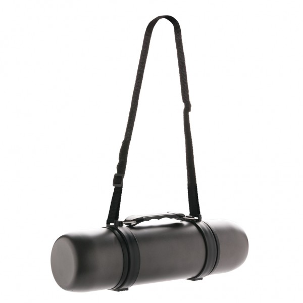 Thermosflasche mit 2 Bechern, grau