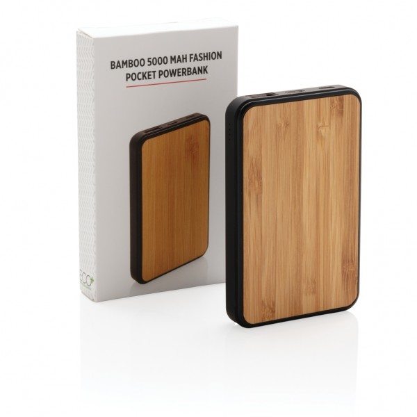 Bambus 5.000 mAh Fashion Pocket Powerbank