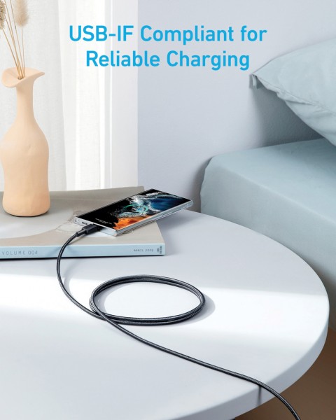 Anker USB-C to USB-C Kabel - 1.8 Meter, 60W, grau