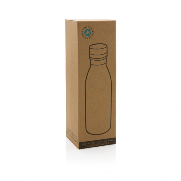 Deluxe Wasserflasche aus RCS recyceltem Stainless-Steel, blau
