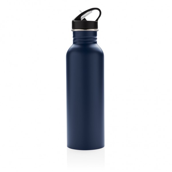 Deluxe Sportflasche aus Edelstahl, navy blau