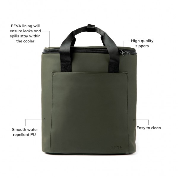 VINGA Baltimore Trail Kühlrucksack, grün