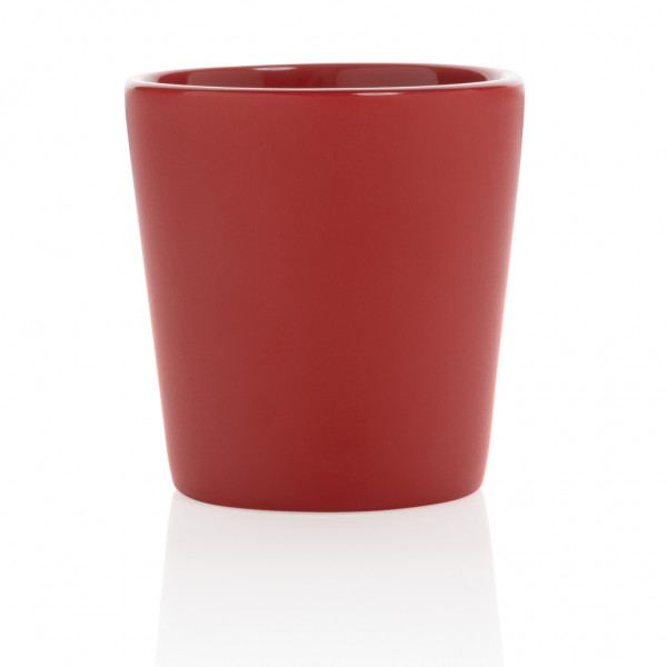 Moderne Keramik Kaffeetasse, 300ml, rot