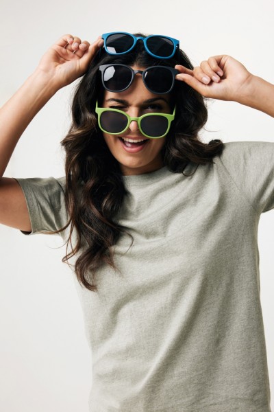 Weizenstroh Sonnenbrille, blau