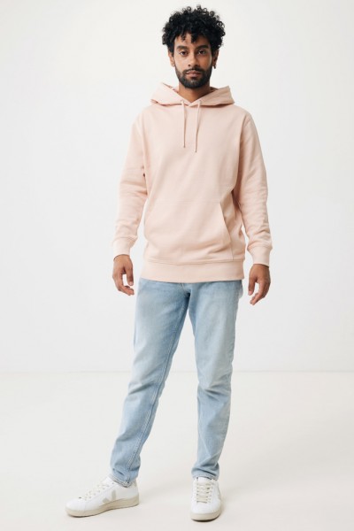 IQONIQ Rila Lightweight Hoodie aus recycelter Baumwolle, peach nectar XXL