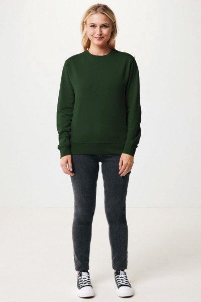 IQONIQ Etosha Lightweight Sweater aus recycelter Baumwolle, forest green XXS
